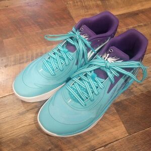 Puma Teal and Purple Women's Sneakers